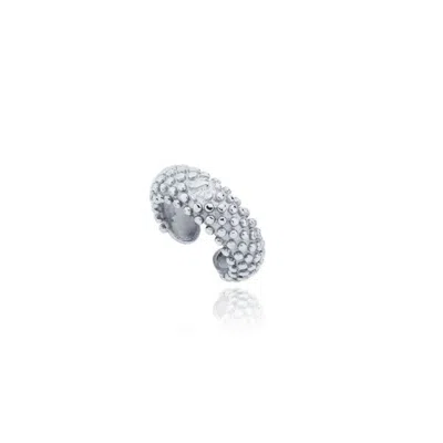 Linya Jewellery Women's Janet Cartilage Ear Cuff Silver