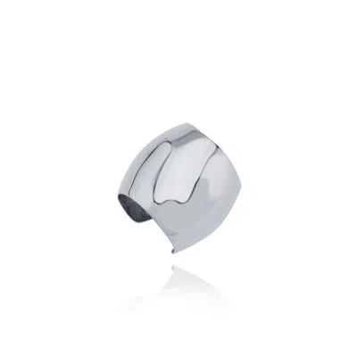 Linya Jewellery Women's Jeni Big Ear Cuff Silver