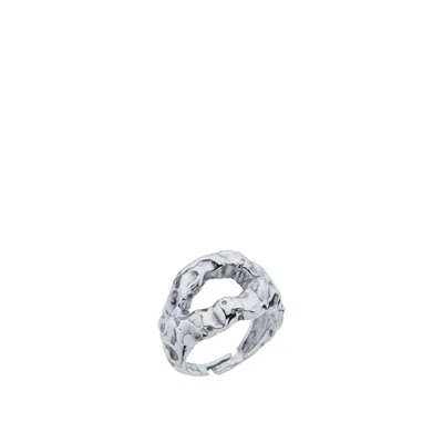 Linya Jewellery Women's Mazu Amorphous Ring Silver