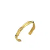 Linya Jewellery Women's Medusa Amorf Thin Cuff Bracelet Gold