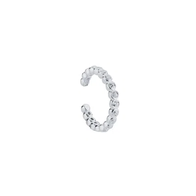 Linya Jewellery Women's Mini Cartilage Earring Row Stone Silver