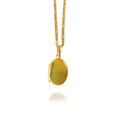 Linya Jewellery Women's Mini Locket Gold Necklace