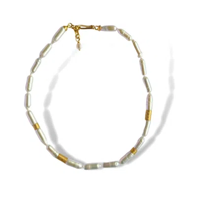 Linya Jewellery Women's Natural Baroque Pearl Gold Necklace