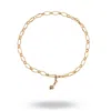 Linya Jewellery Women's Patterned Chain Necklace Gold Plated In Gold
