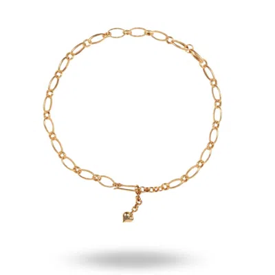 Linya Jewellery Women's Patterned Chain Necklace Gold Plated