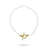 Linya Jewellery Women's Sand Pearl Gold Necklace In Gold