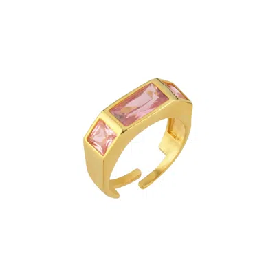Linya Jewellery Women's Vega Green Crystal Stone Ring