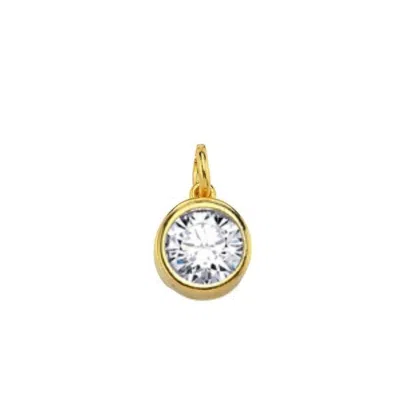 Linya Jewellery Women's White Birthstone Charm