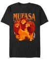 Lion King Men's Y2k Mufasa Short Sleeve T-shirt In Black