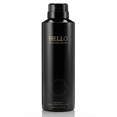 Lionel Richie Men's Hello Body Spray 6.7 oz Fragrances 5060426155611 In N/a