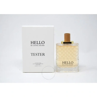 Lionel Richie Men's Hello Edc Spray 3.4 oz (tester) Fragrances 5060426156106 In Violet