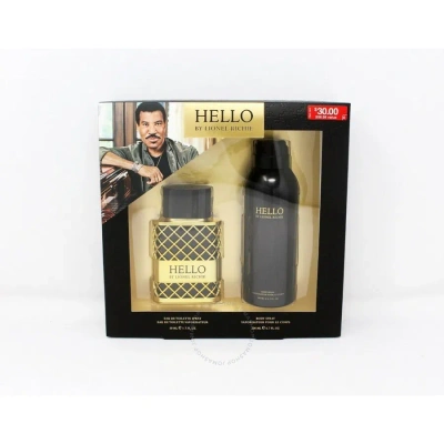 Lionel Richie Men's Hello Gift Set Fragrances 5060426155925 In Mint / Violet