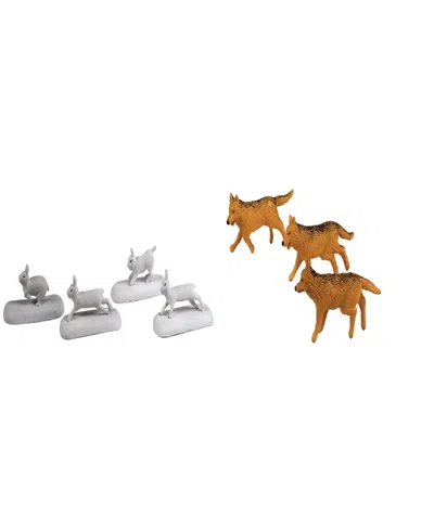 Lionel The Polar Express Wolves Rabbits Figure Pack, Set Of 7 In Multi