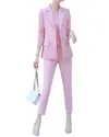 Lionello Salvi 2pc Blazer & Pant Set In Pink