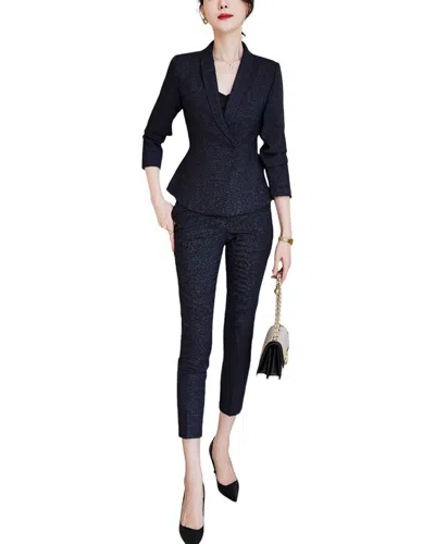 Lionello Salvi 2pc Blazer & Pant Set In Grey