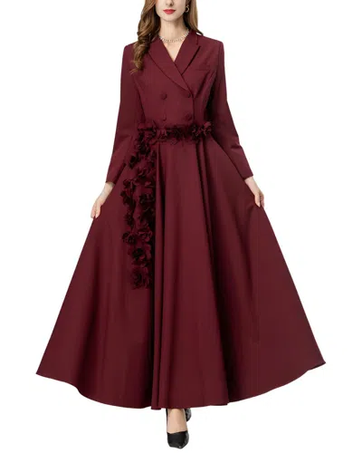 Lionello Salvi Maxi Dress In Burgundy
