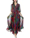 Lionello Salvi Maxi Dress In Multi
