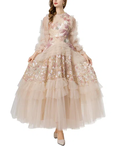 Lionello Salvi Maxi Dress In Pink