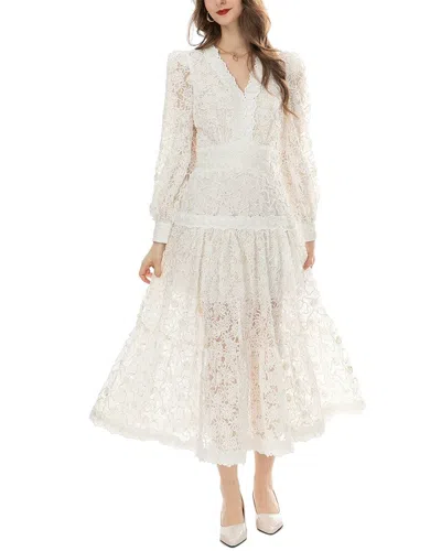Lionello Salvi Midi Dress In White