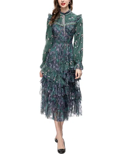 Lionello Salvi Midi Dress In Green