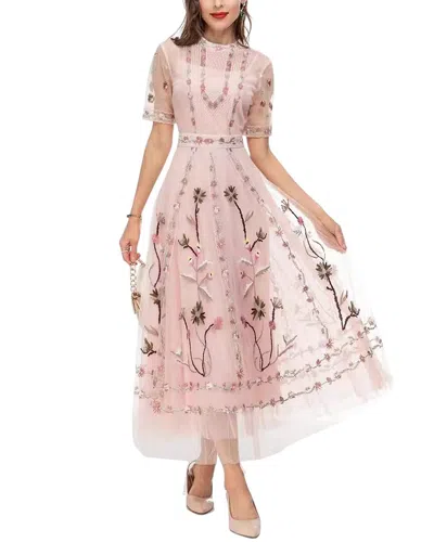 Lionello Salvi Midi Dress In Pink