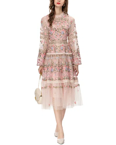 Lionello Salvi Midi Dress In Pink