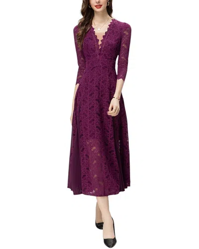 Lionello Salvi Midi Dress In Purple
