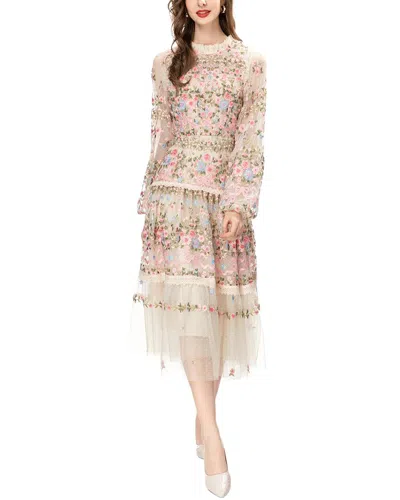 Lionello Salvi Midi Dress In Neutral