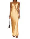 Lioness About A Girl Maxi Dress In Gold
