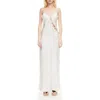 Lioness About Polka Dot Cutotut Tie Detail Satin Slipdress In White
