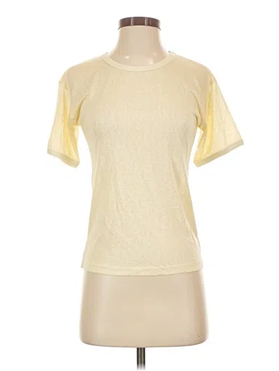 Pre-owned Lioness Active T-shirt In Yellow
