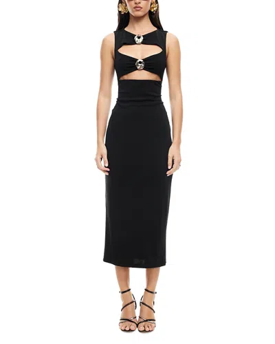Lioness After Hours Cutout Midi Dress In Black