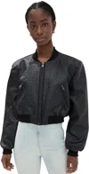 Lioness Allure Woven Bomber Onyx In Onyx