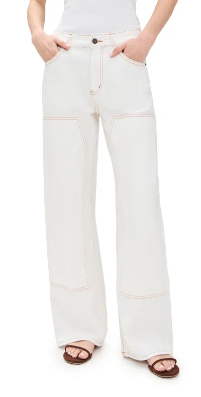Lioness Anchor Jeans Porcelain In White