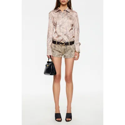 Lioness Angelic Satin Shirt In Multi