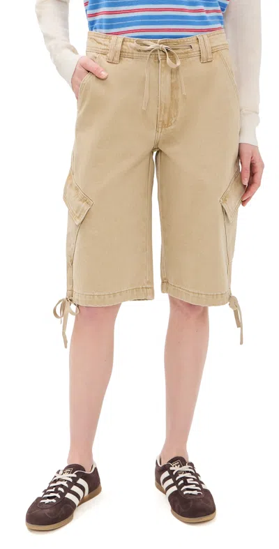 Lioness Apres Capri Shorts Stone In Brown