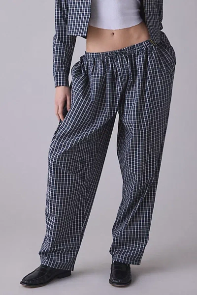 Lioness Aura Cotton Pull-on Baggy Pant In Blue, Women's At Urban Outfitters