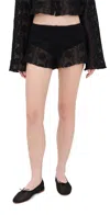 Lioness Babydoll Shorts Onyx Floral In Black