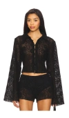 Lioness Babydoll Top In Black