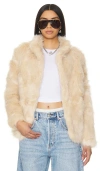 LIONESS BADA BING FAUX FUR COAT