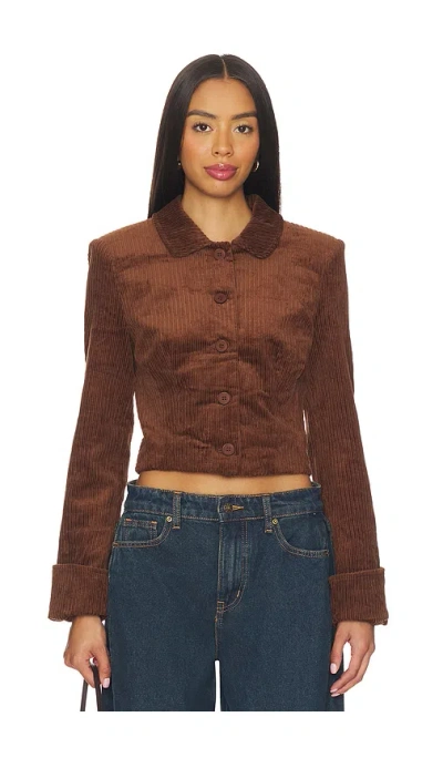 Lioness Balmy Jacket In Brown