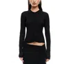 Lioness Banks Long Sleeve Top In Onyx