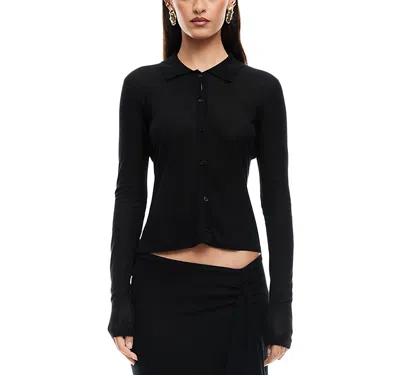 Lioness Banks Long Sleeve Top In Onyx