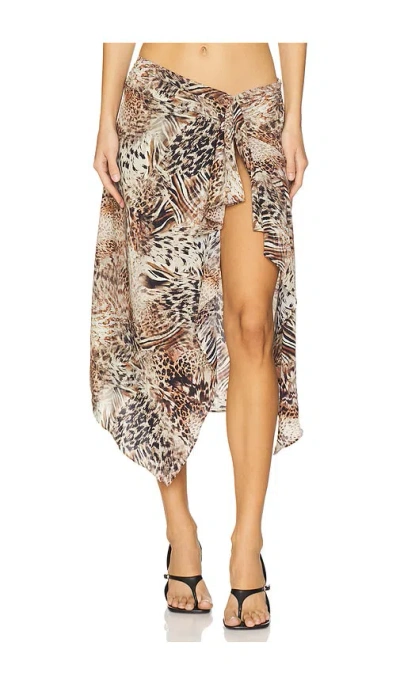 LIONESS BANKS MIDI SKIRT