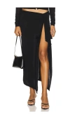 Lioness Banks Midi Skirt In Onyx