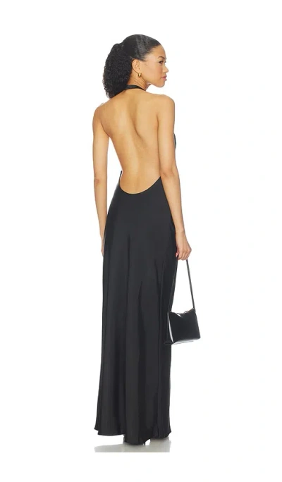 Lioness Bare Maxi Dress In Noir