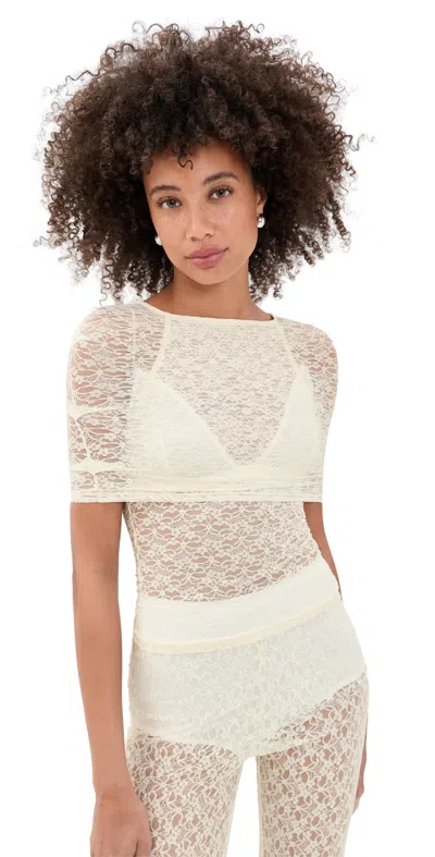 Lioness Bella Vita Top Lemon In White