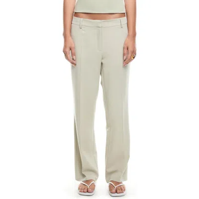 Lioness Bessette Low Rise Pants In Matcha