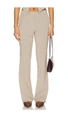 Lioness Bessette Pant In Beige Gingham