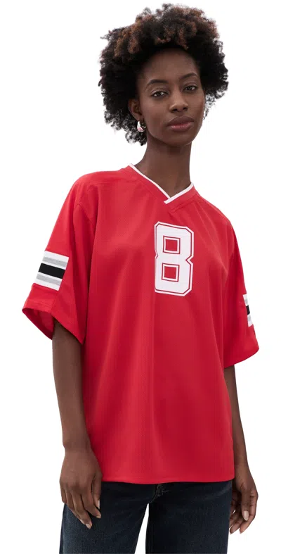 Lioness Beverly Jersey Crimson In Red